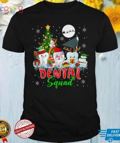Dental Squad Christmas Tree Santa Reindeer Elf Tooth Lover T Shirt