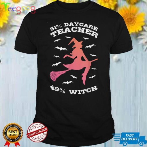 Halloween Witch Daycare Teacher Childcare Provider T Shirt