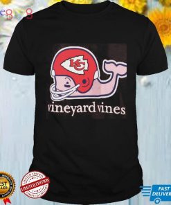 Kansas City Chiefs Vineyard Vines Red Team Whale Helmet T Shirt
