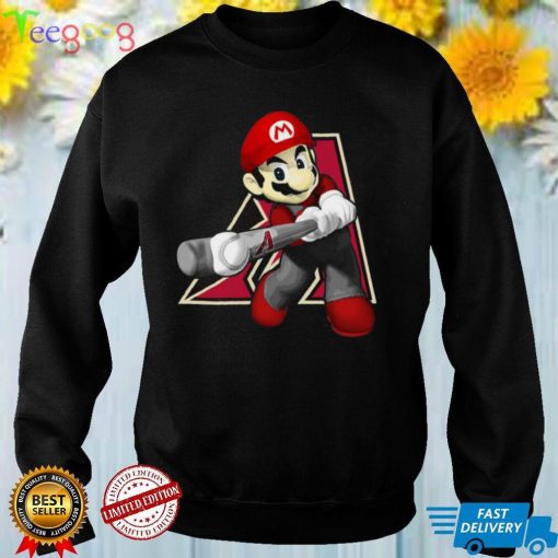 MLB Arizona Diamondbacks 052 Mario Nintendo Shirt