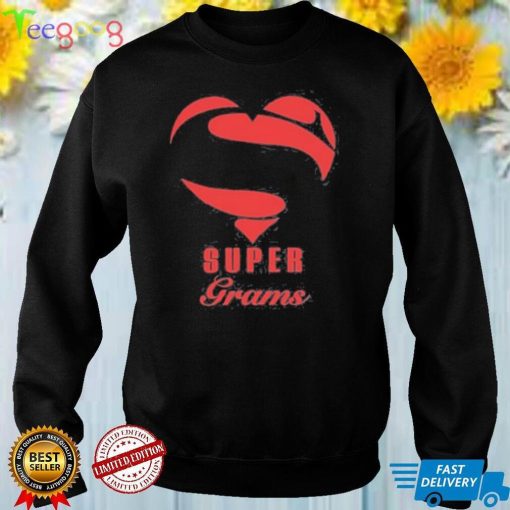 Super grams superhero gift family Christmas costume shirt