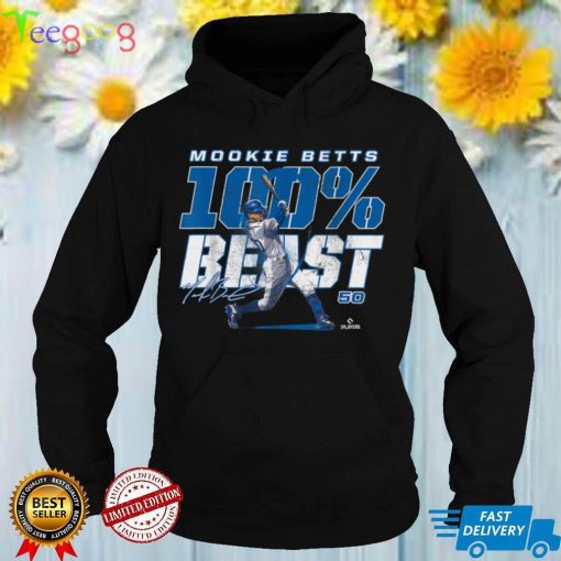 100 Percent Beast Mookie Betts Los Angeles MLBPA T Shirt
