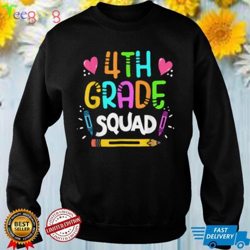 4th Grade Squad Fourth Teacher Student Team Back To School T Shirt 1