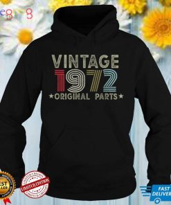 50th Birthday Vintage Original Parts 1972 Retro Men Women T Shirt