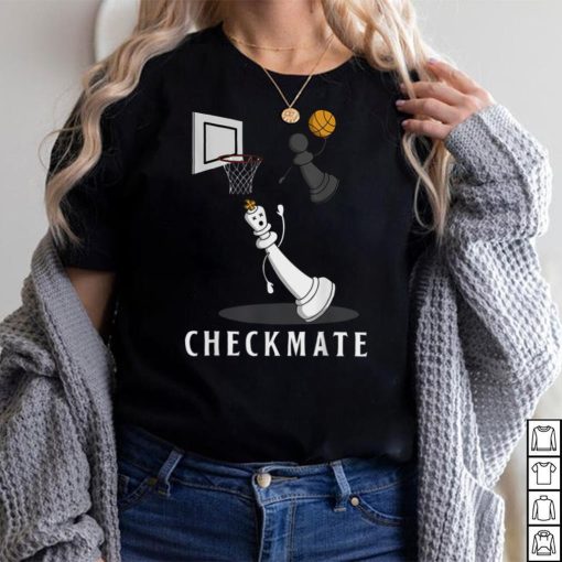Checkmate Funny Chess Pawn Defeat King In Basketball Style T Shirt