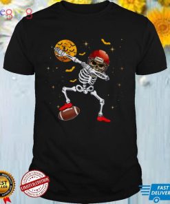 Dabbing Skeleton Football Halloween Boys Girls Kids Men T Shirt Copy (2)
