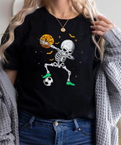 Dabbing Skeleton Soccer Halloween Boys Girls Kids Men T Shirt Copy (2)