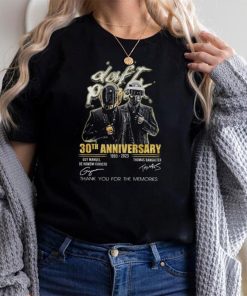 Daft Punk 30th Anniversary 1993 2023 Signatures Thank You For The Memories Shirt
