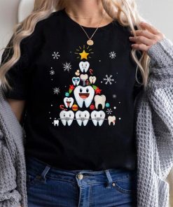 Dental Hygienist Christmas Tree Dentist Holiday Season Xmas T Shirt