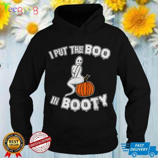 Funny Halloween 2022 I put the Boo in Booty Ghost T Shirt 2