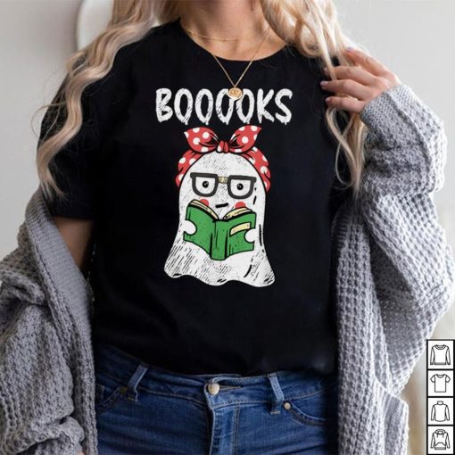 Halloween Booooks Ghost 2022 Halloween ghost reading books T Shirt
