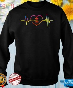 Love Disc Golf Heartbeat Tie Dye Shirt For Golfer Players T Shirt