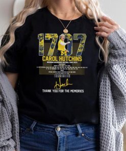 Michigan Wolverines 1707 Carol Hutchins Thank You For The Memories Signature shirt