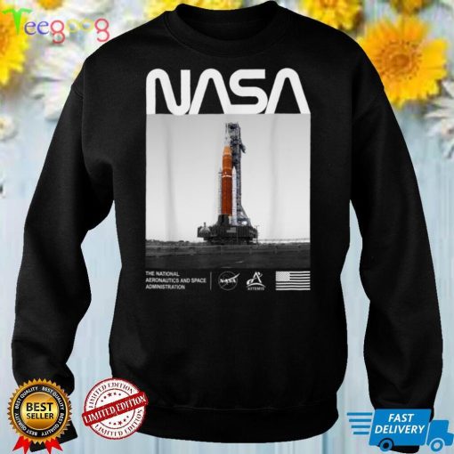 NASA Artemis SLS Space Launch System Worm Insignia Logo T Shirt