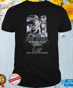 Paul O’neill New York yankees 1993 2001 Thank You For The Memories Signature shirt
