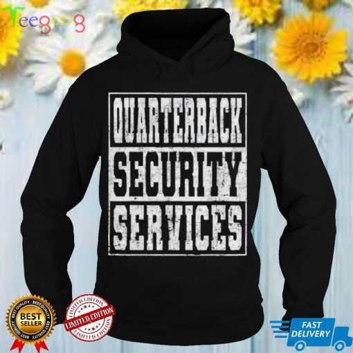 Quarterback security services Football lineman shirt