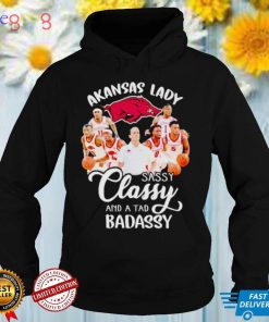 Razorbacks lady sassy classy and a tad badassy shirt