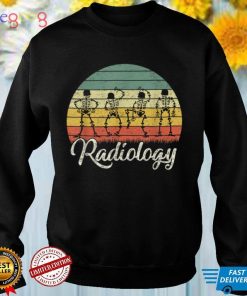 Retro Vinitage Dancing Skeleton Radiology Technician T Shirt 1