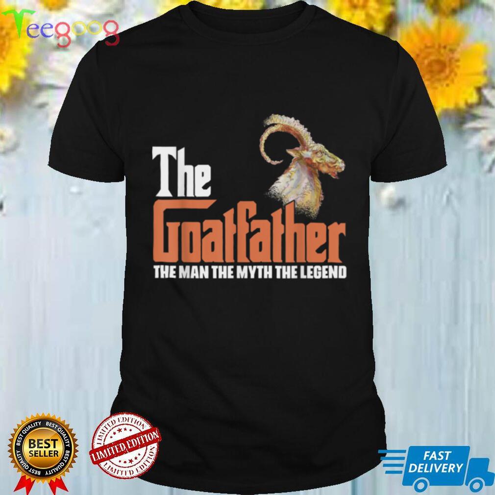 The Goatfather Farm Animal Farmer Rancher Goat Dad Lover T Shirt 1