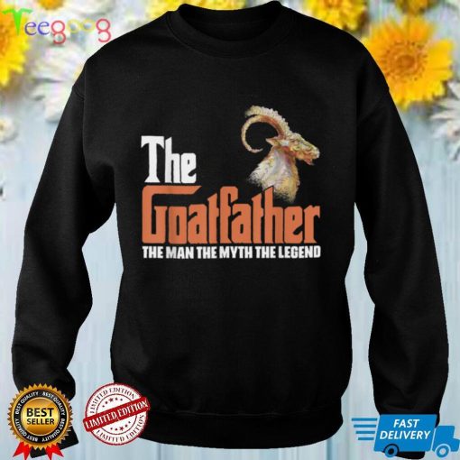The Goatfather Farm Animal Farmer Rancher Goat Dad Lover T Shirt 1