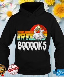 Vintage Books Boo Halloween Costume Reading Book Lover T Shirt