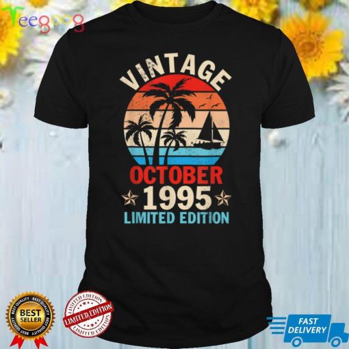 Vintage October 1995 Happy Birthday 27 Years Old Ltd Edition T Shirt
