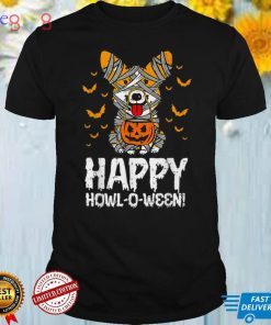 Welsh Corgi Witch Happy Howl O Ween Halloween Dog Lovers T Shirt