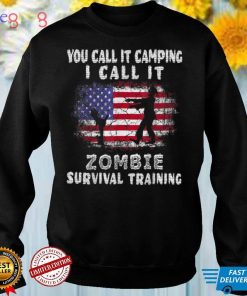 Zombie Survival Training Camping Shirt Funny Halloween T Shirt
