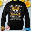 35 Years Old Gifts Vintage September 1987 35th Birthday T Shirt