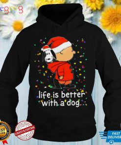 Charlie Brown And Snoopy Life Is Better With A Dog Charlie Brown Christmas T shirt