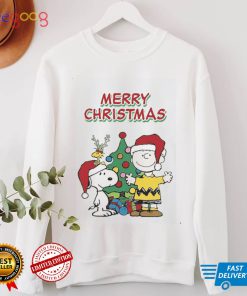 Charlie Brown Christmas T shirt Charlie Brown With Snoopy Merry Xmas_Classic Shirt_Shirt pwbqG