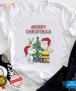 Charlie Brown Christmas T shirt Charlie Brown With Snoopy Merry Xmas_Classic Shirt_Shirt pwbqG