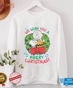 Charlie Brown Christmas T shirt We Wish You A Merry Christmas