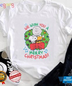 Charlie Brown Christmas T shirt We Wish You A Merry Christmas