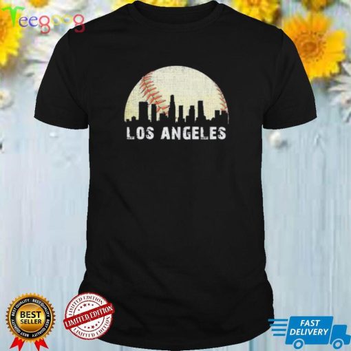 Los Angeles Vintage Baseball Distressed Gameday Retro Shirt