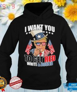 Red white booze Donald Trump 4th of july merica Trump shirt