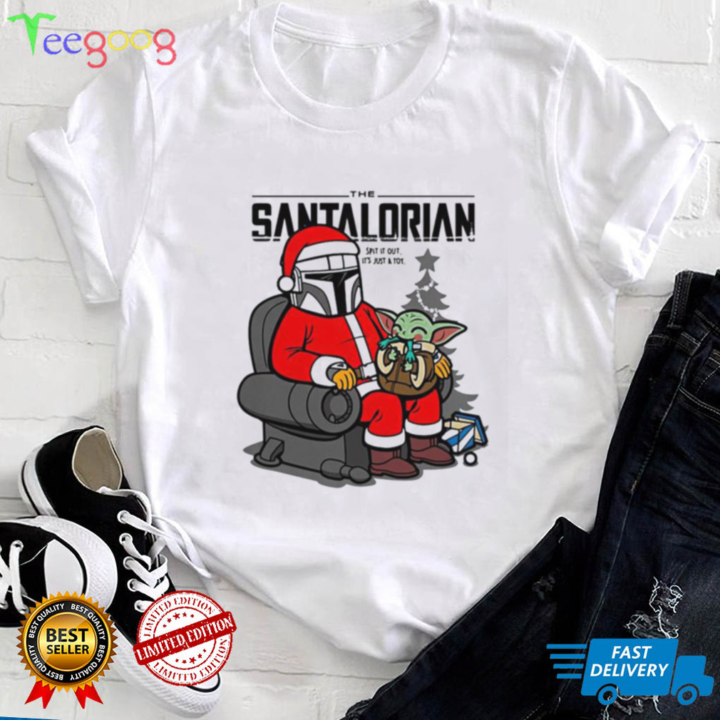 Santa Clause Baby Yoda Baby Yoda Christmas T shirt The Mandalorian The Santalorian Christmas