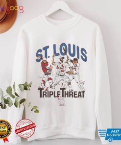 St Louis Cardinals Triple Threat Molina Wainwright Pujols Signatures Shirt
