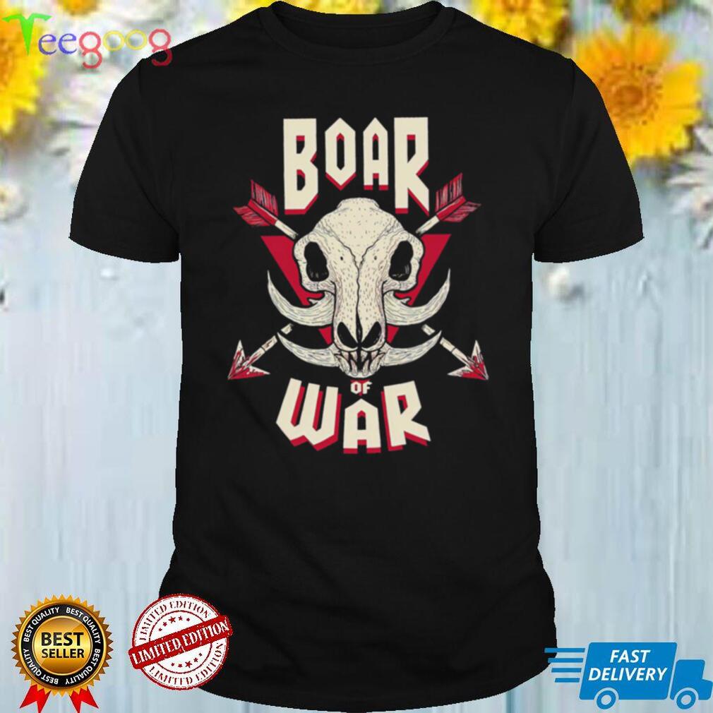 The Wild Boar skull Boar of War Halloween shirt