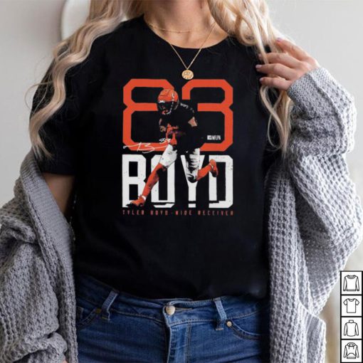 Tyler Boyd Cincinnati Bengals Bold Number Signatures Shirt
