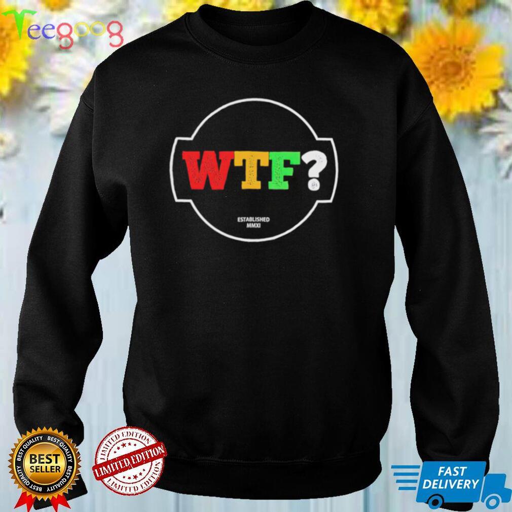 WTF colorful vintage logo shirt