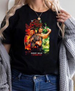 WWE Clash at the Castle 2022 Cardiff Wales poster shirt