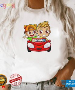 Animated driving car vlad and nikI shirt