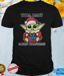Baby Yoda Merry Star Wars Baby For Kids Christmas shirt