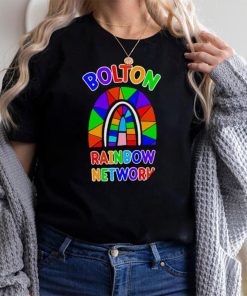 Bolton Rainbow Network colorful shirt