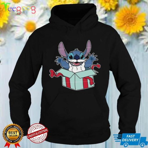 Box Tree Santa Hat Present Holiday Stitch Christmas Sweatshirt