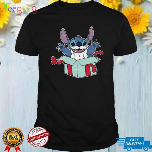 Box Tree Santa Hat Present Holiday Stitch Christmas Sweatshirt