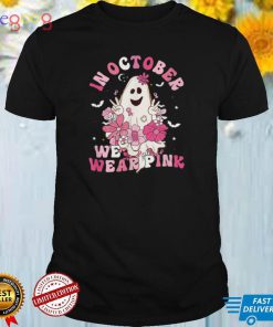 Breast Cancer Awareness T Shirt We Wear Pink Pink Ribbon Ghost