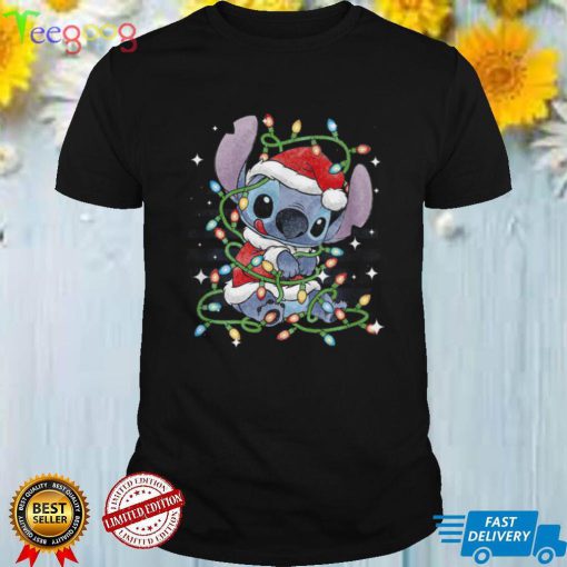 Cartoon Design Santa Hat Present Holiday Stitch Christmas Sweatshirt