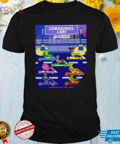 Cowabunga Cart pixel art video game shirt